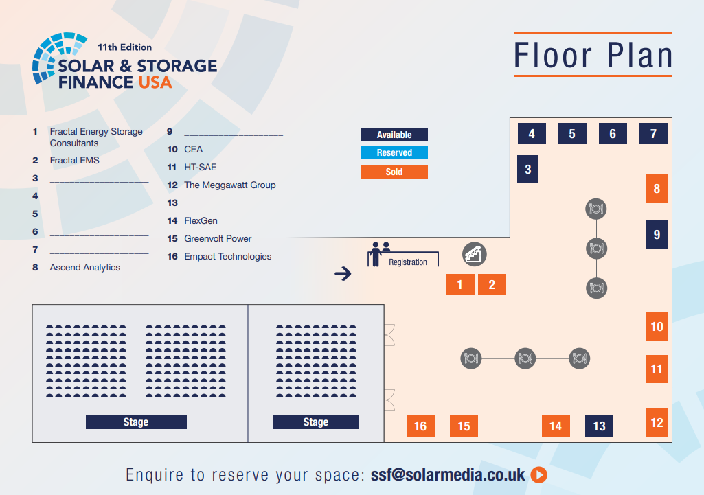 Solar & Storage Finance USA 2024 Floorplan