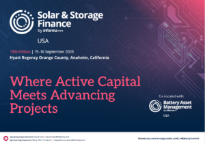 Solar & Storage Finance Summit Partnership Prospectus